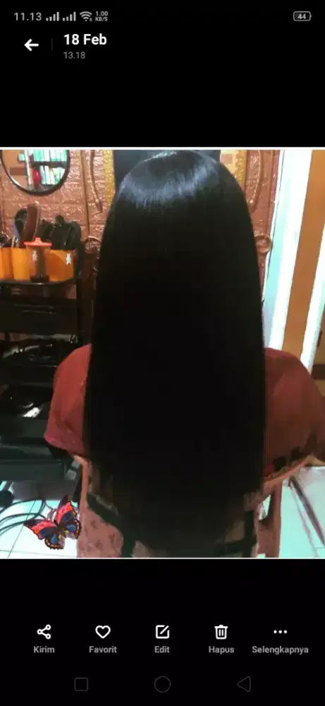 Smoothing rambut