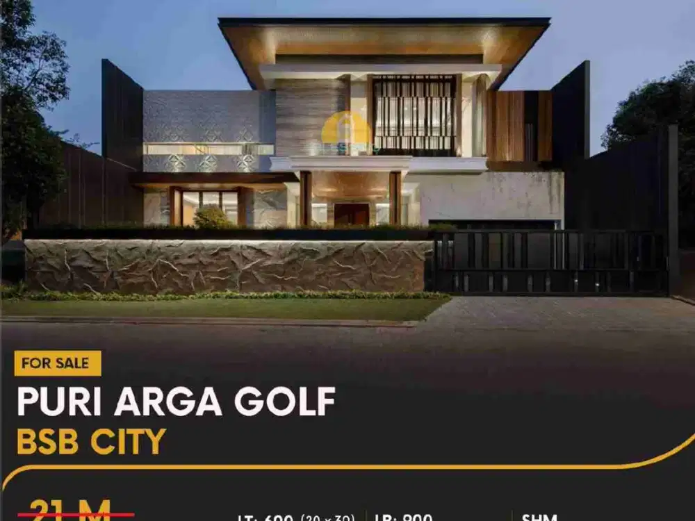 Rumah Premium Full Furnish Mewah di Puri Arga Golf BSB City Semarang