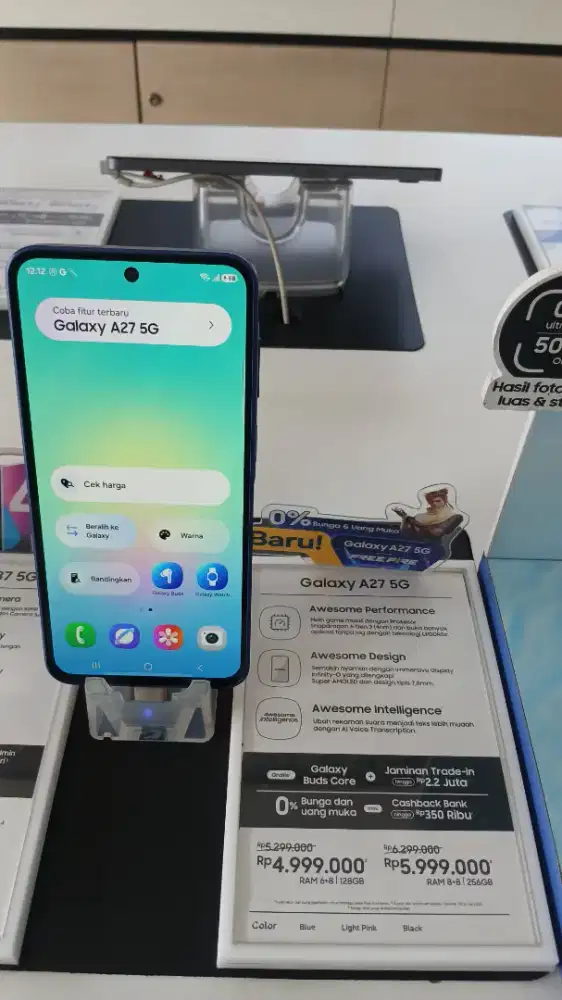 Samsung Galaxy A27 5G 6/128GB Mulus Fullset Garansi Resmi
