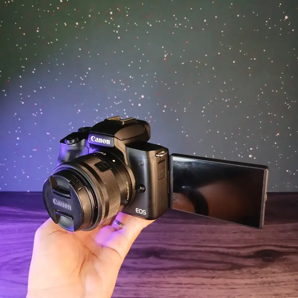 BEST PROMO CANON EOS M50 MARK II KIT BLACK MULUS
