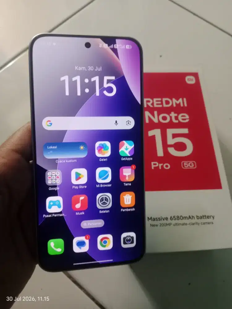 Redmi Note 15 Pro 5G ram 8/256gb NFC nominus mulus fullset cakep bgt