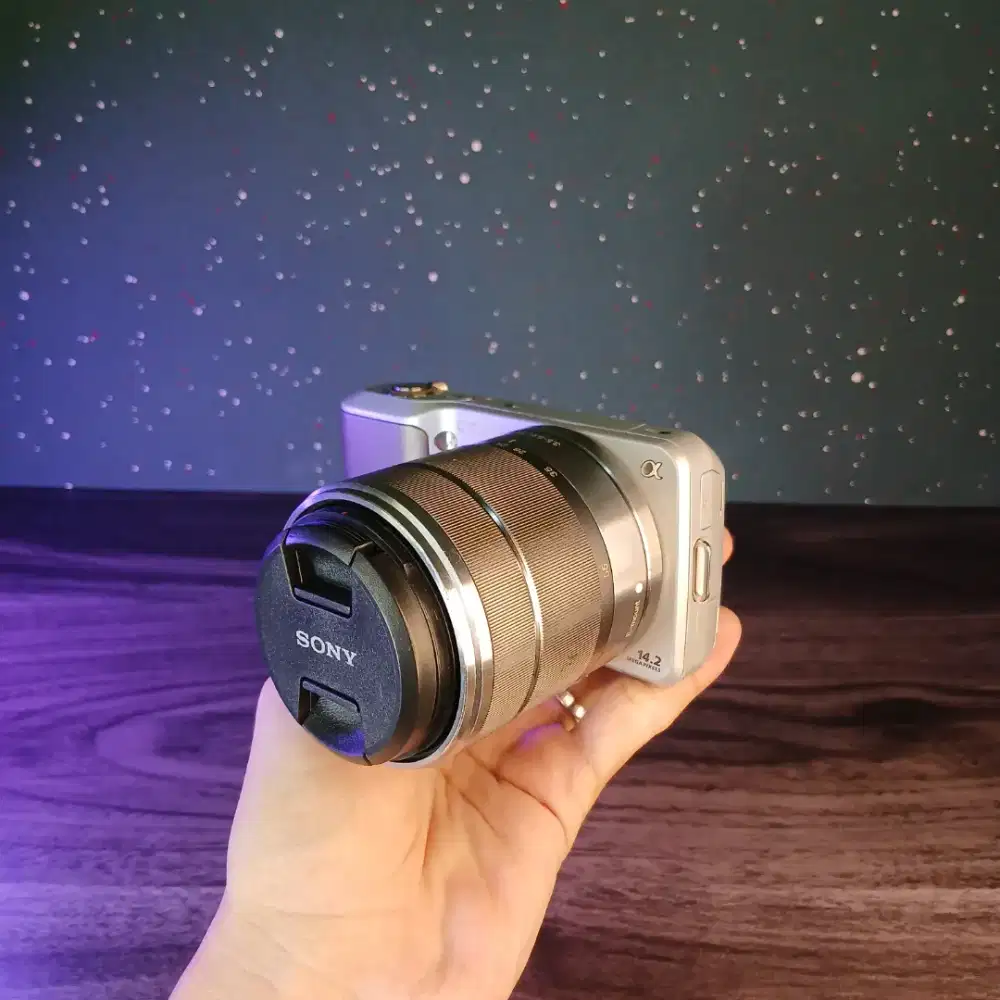 SONY NEX 3 KIT SILVER MIRORLESS PEMULA