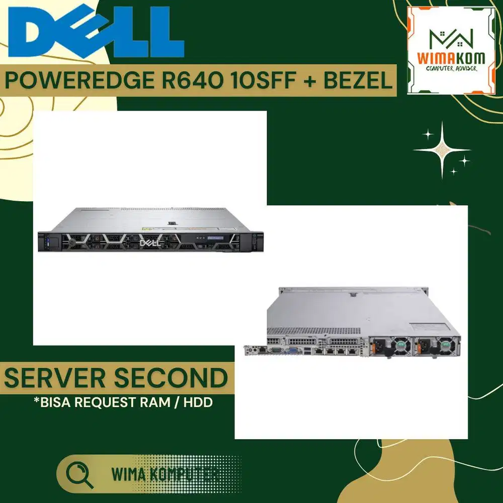 SERVER DELL R640 10 SFF 2x Xeon Gold 6138 80 CORE RAM 64GB SSD 4TB