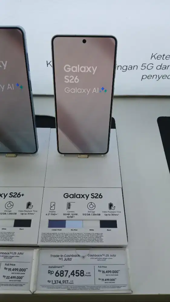 Samsung Galaxy S26 12/256GB & 12/256GB Garansi Resmi Galaxy AI  Baru