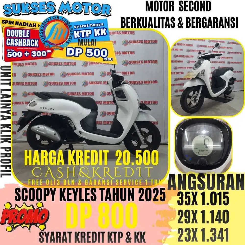 SCOOPY PRESTIGE TAHUN 2025 BERGARANSI CASHBACK UPTO 300 RIBUAN