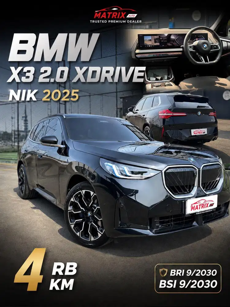2025[4 RB KM] BMW X3 2.0 xDrive ( BMW X3) LOW KM ANTIK [ KM RECORD]