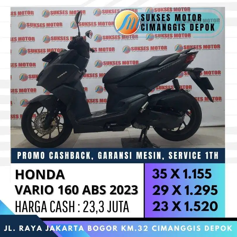 HONDA NEW VARIO 160 ABS 2023 CASH KREDIT DP HANYA 600 SAJA
