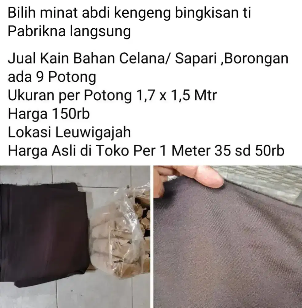 Jual kain Borongan