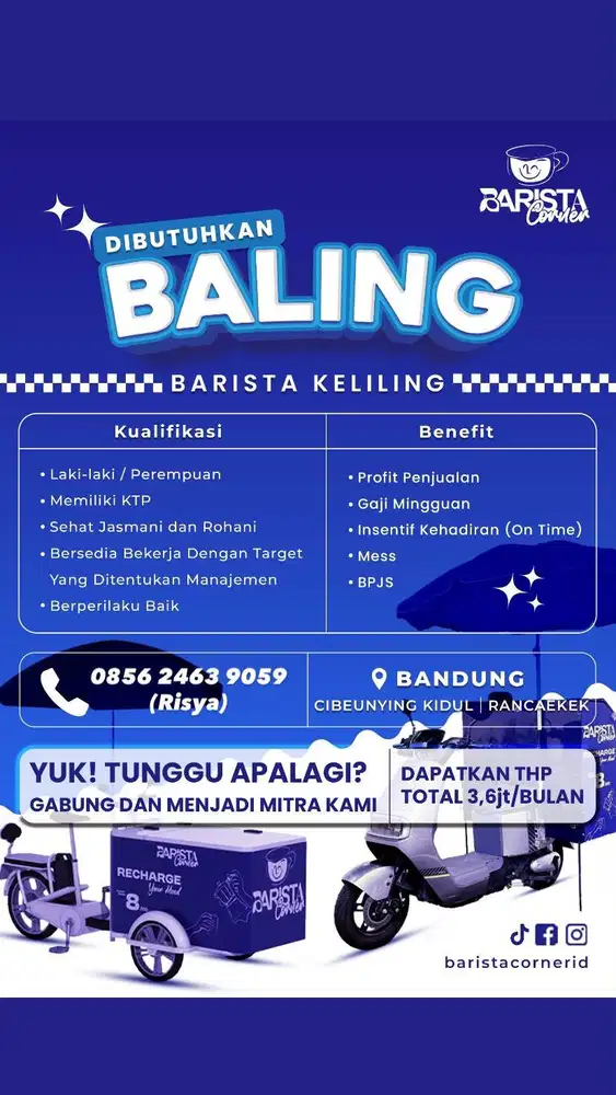 LOWONGAN KERJA - PENJUAL KOPI KELILING