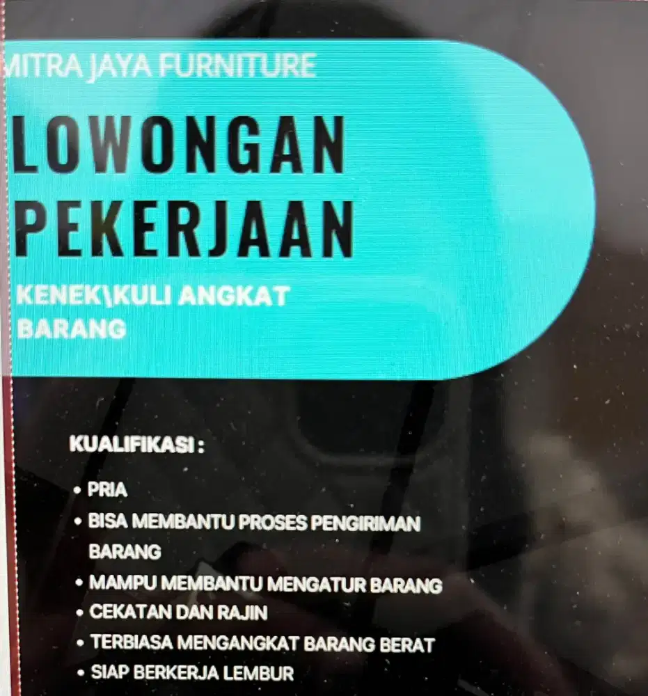 Dibutuhkan segera