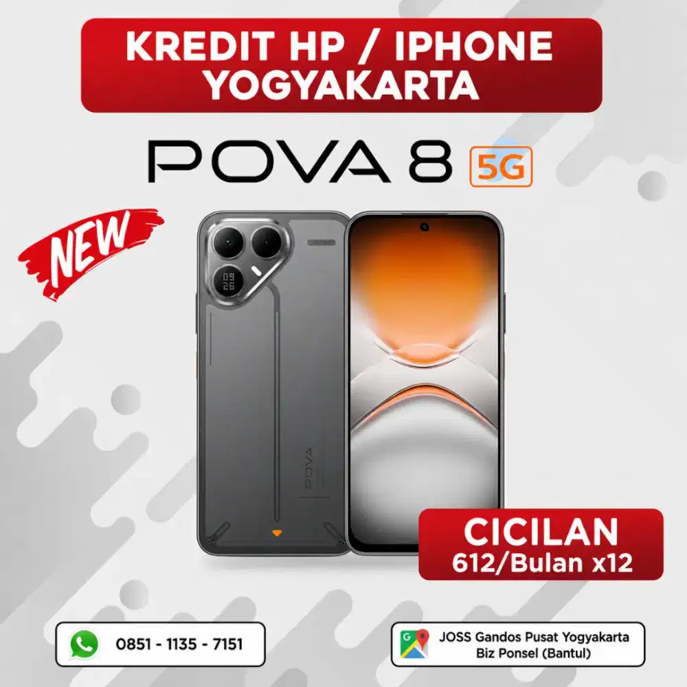 BISA KREDIT HP POVA 8 5G 8/256GB TANPA DP