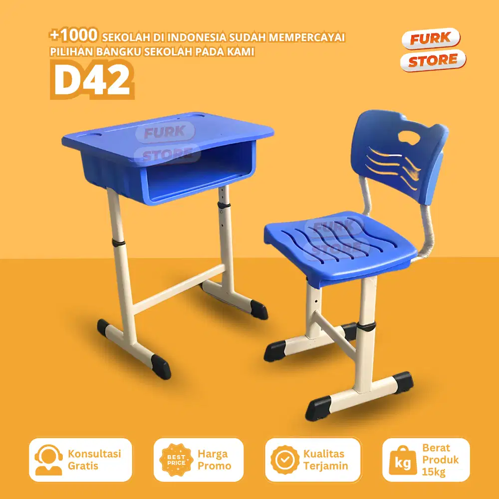 Bangku Sekolah Tipe D42 – Meja Kursi Kelas | Meja Kursi Sekolah SMA |