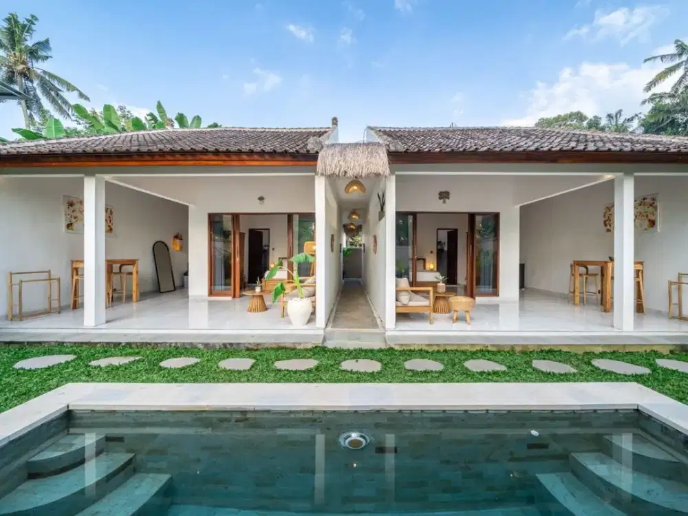 LEASEHOLD VILLA 25 YRS IN GIANYAR – 200 sqm Land Near Ubud (Direct Income)