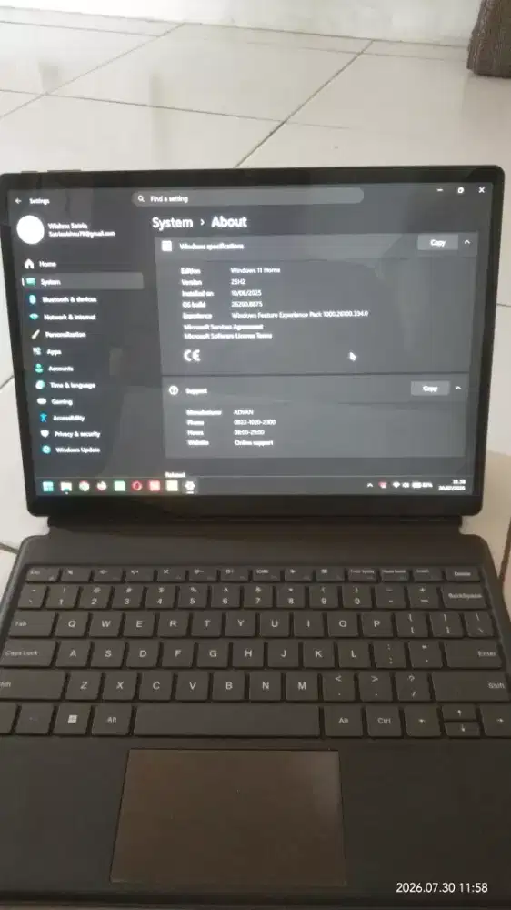 Laptop/ tablet Advan evox