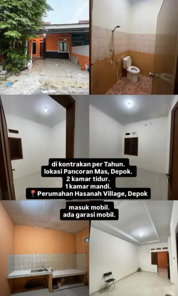 DISEWAKAN RUMAH CLUSTER ASRI - PANC MAS DEPOK