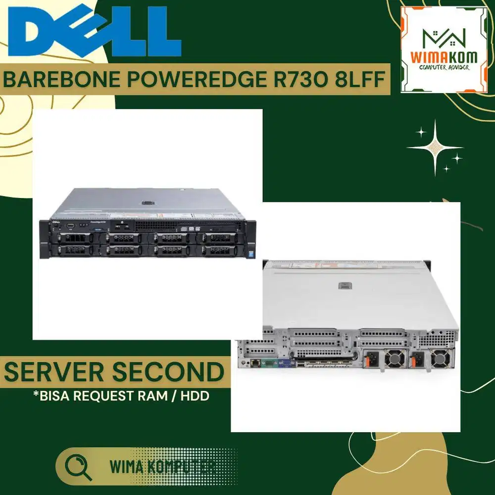 BAREBONE SERVER DELL R730 8 LFF