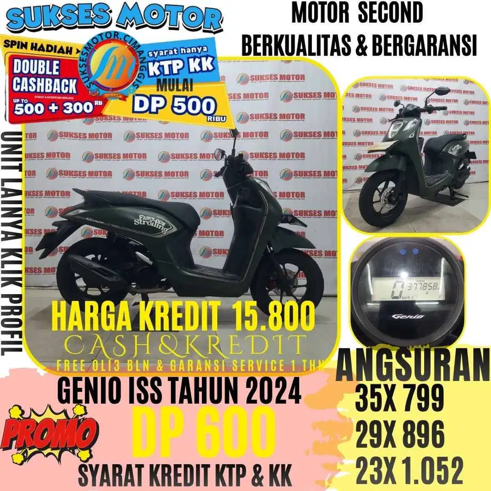 GENIO ISS TAHUN 2024 BERGARANSI CASHBACK UPTO 300 RIBUAN