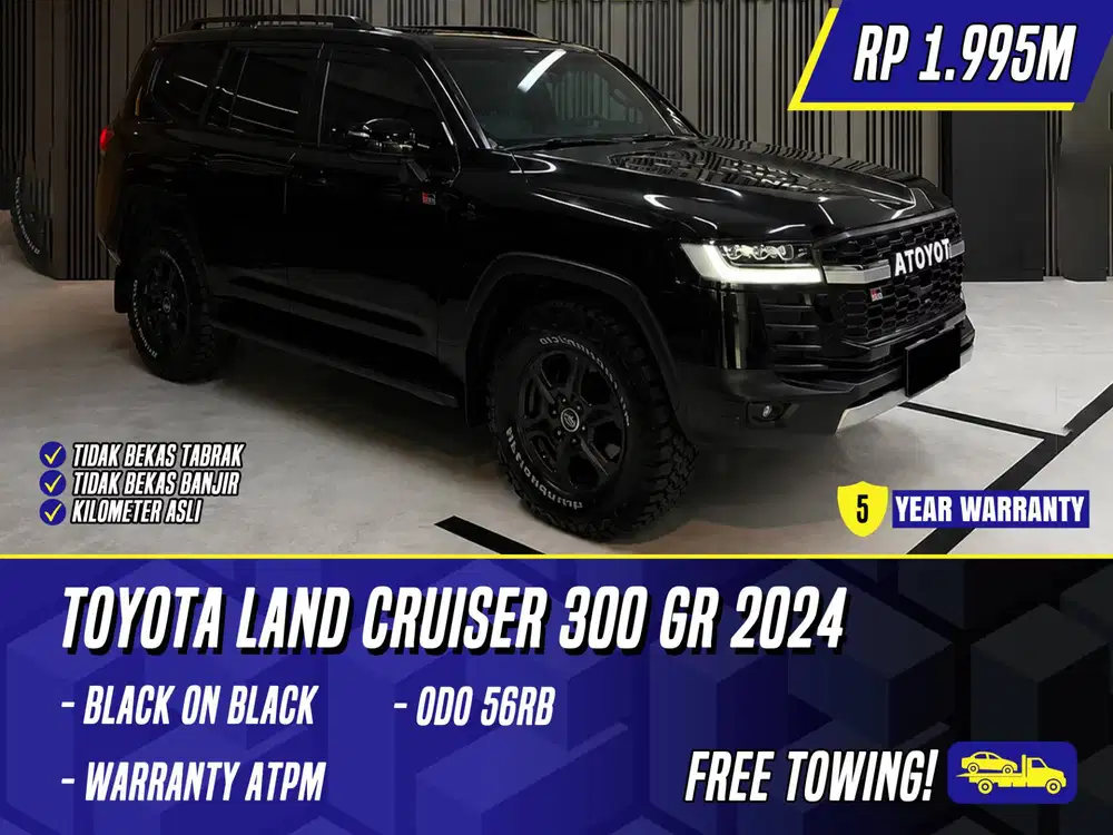 Toyota Land Cruiser 300 GR 2024 Black Hitam LC LC300 300GR GRS