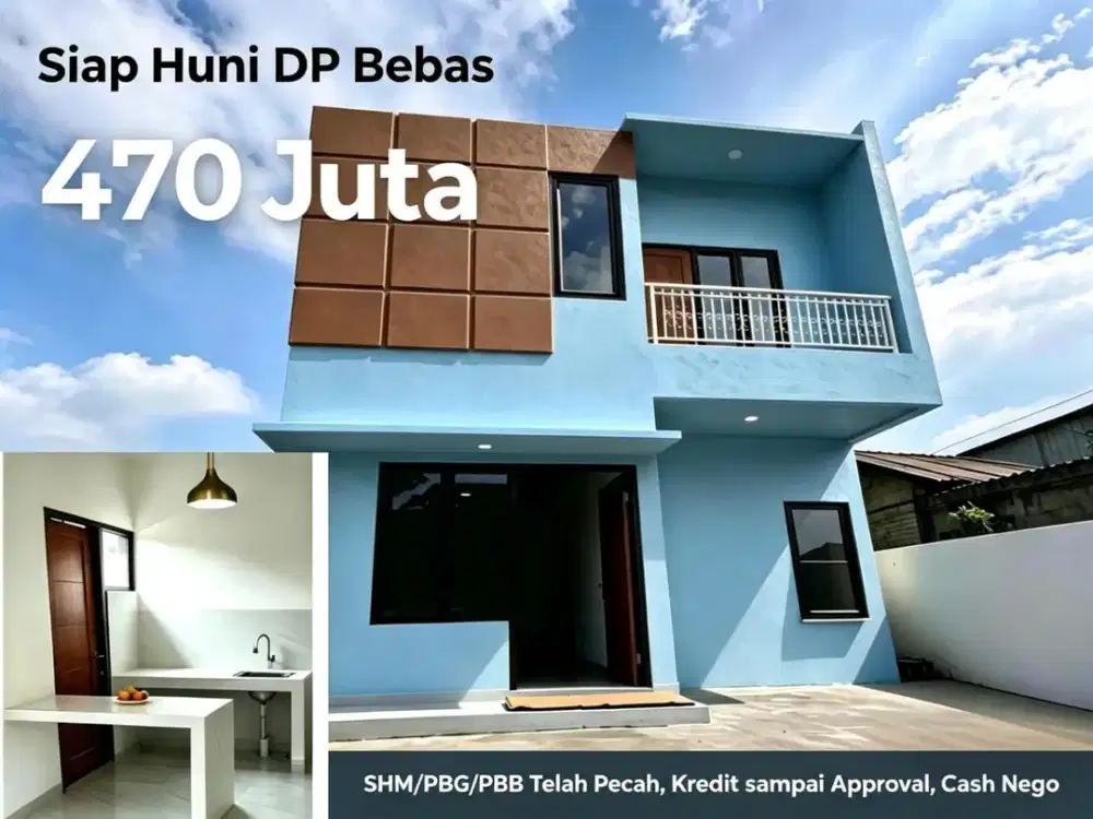 Rumah New DP Min 0% Free All Biaya di Sukamaju Baru Cimanggis Depok