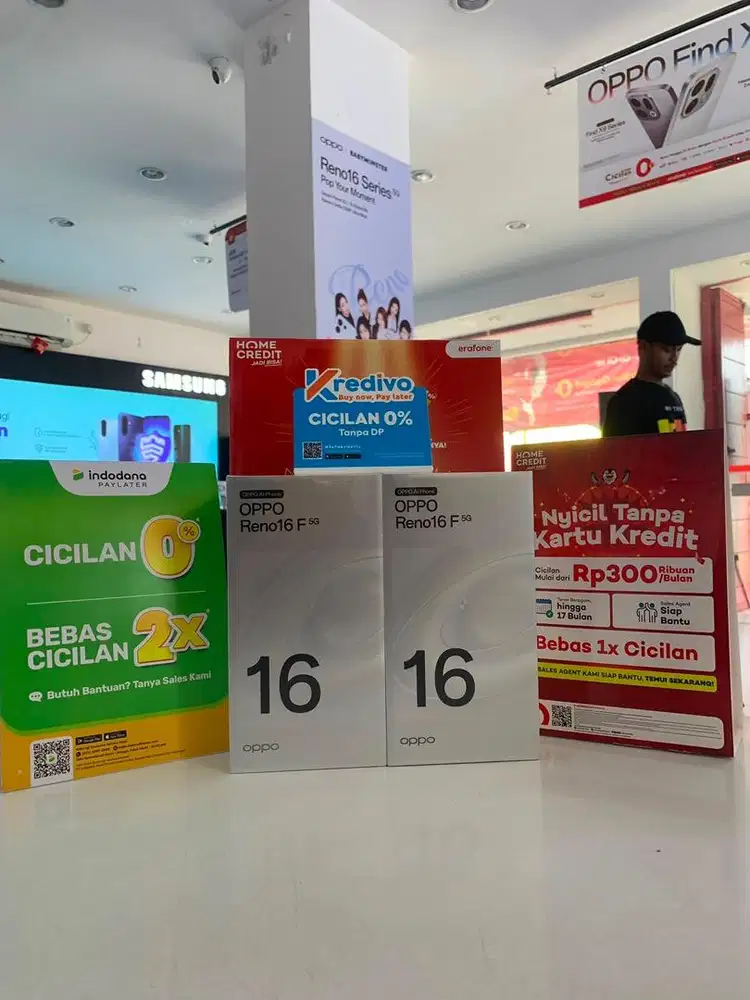 OPPO RENO 16F (8/256) Bisa Kredit Syarat Cukup Ktp aja!!