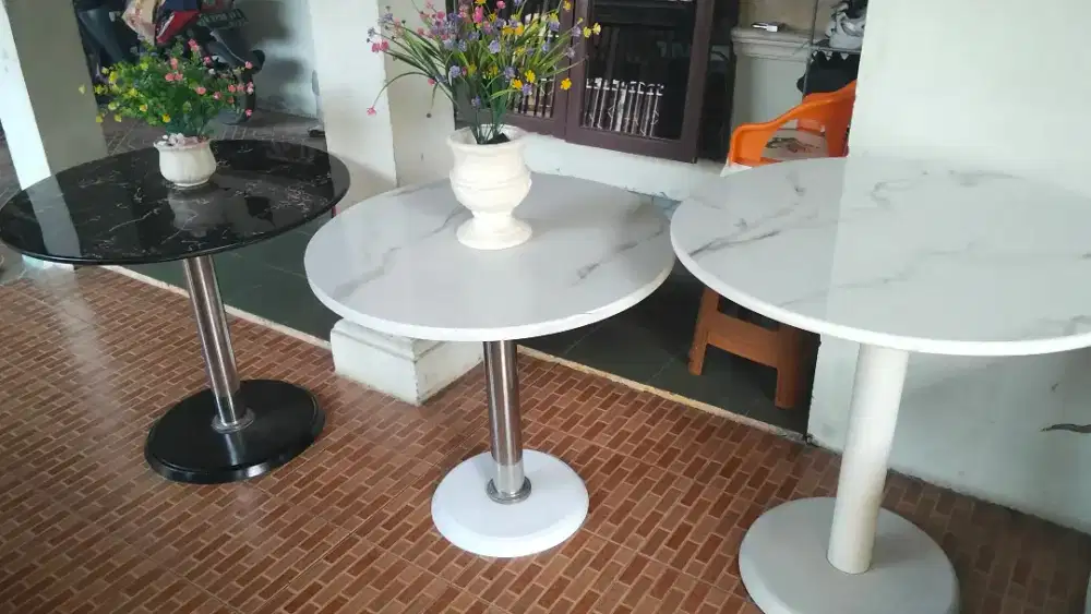 Meja cafe marmer keren