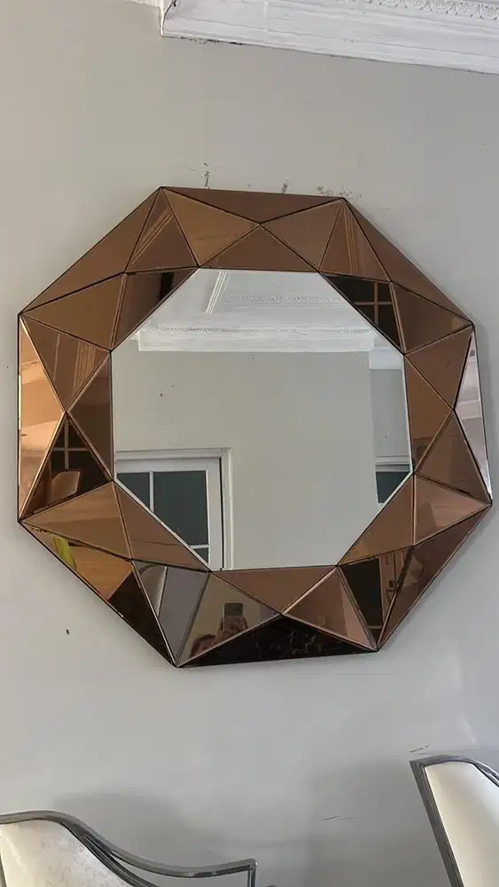 Kaca console rose gold