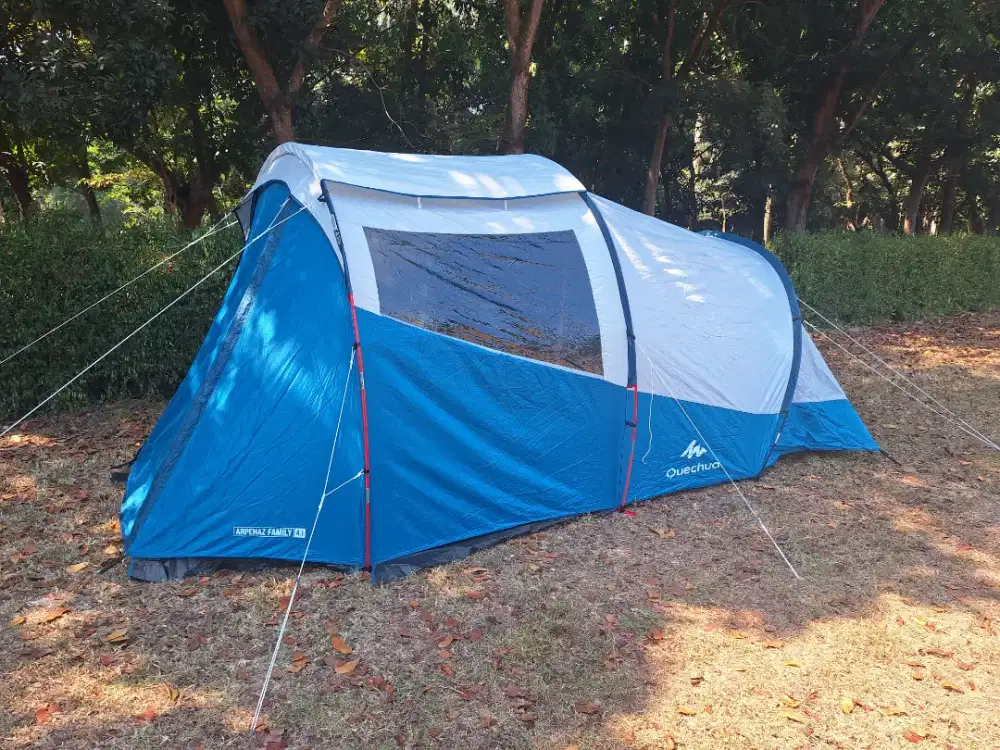 Tenda QUECHUA Arpenaz Family 4.1 BLACK & FRESH Istimewa