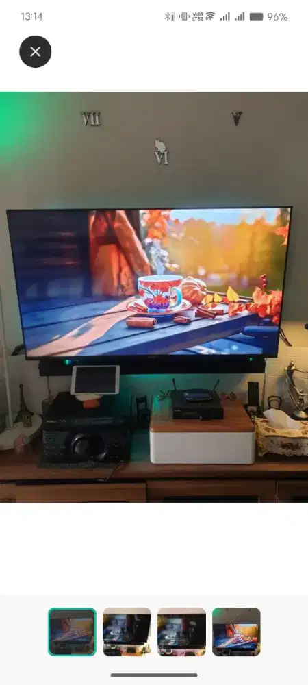 tv coocaa google 50 inch+soundbar Samsung  jual satu paket