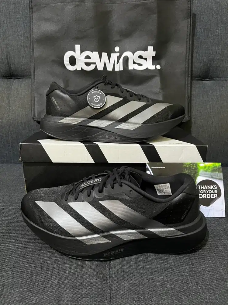 Sepatu Running Adidas Adizero EVO SL Size 44 2/3 Fullset second Origin
