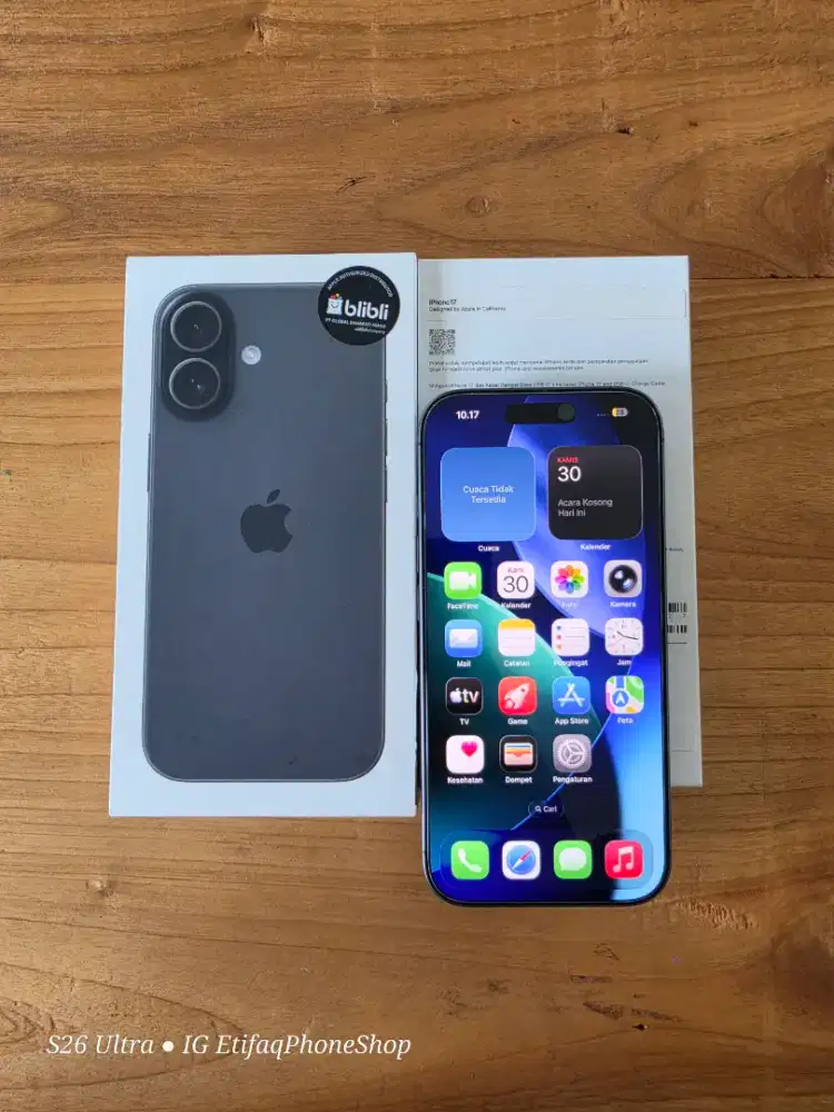 iPhone 17 Baru 1bulan Garansi Resmi iBox BH 100% Fulset Apple ip ip17