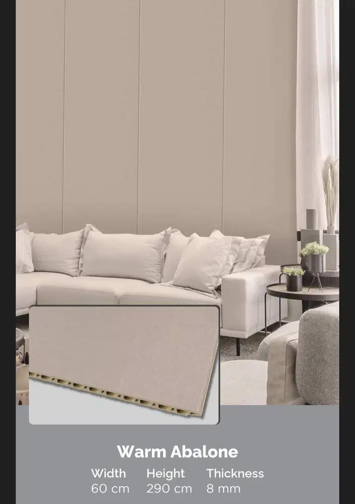 WALLBOARD WPC PREMIUM LEBAR 60cm x PANJANG 2,9meter Dekorasi Dinding