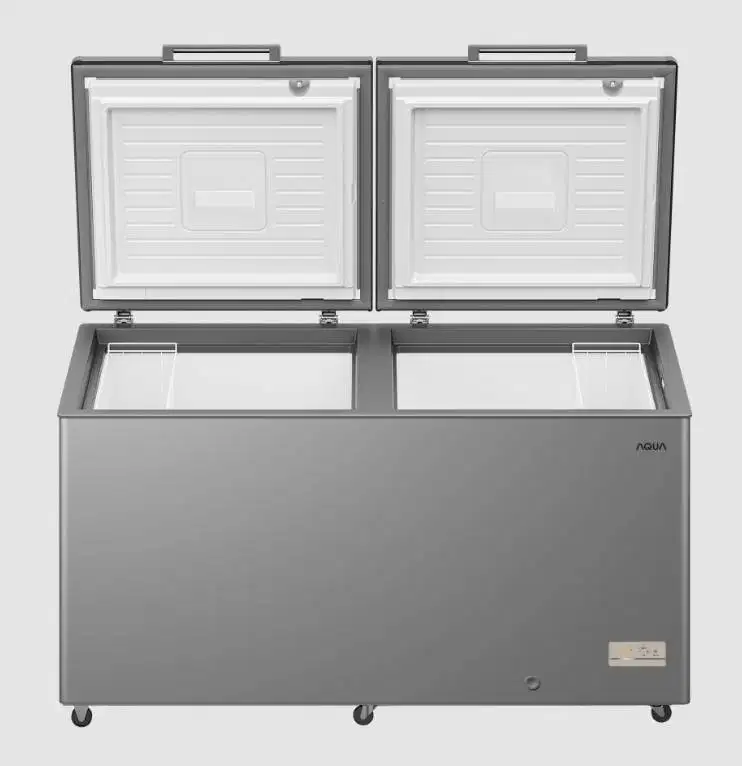 Chest Freezer AQF-560EG - 515L, 2 Pintu, Antibacterial, LED Lamp