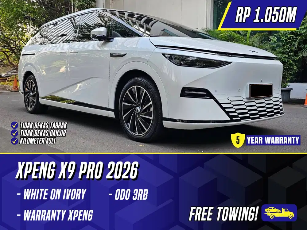 Xpeng X9 Pro 2026 White on Ivory Putih X Peng EV Listrik Electric