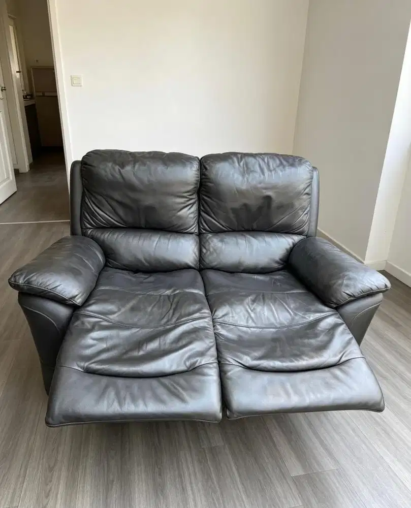 Sofa Recliner 2 Seater Casabel Full Leather Genuine (Kulit Sapi Asli)