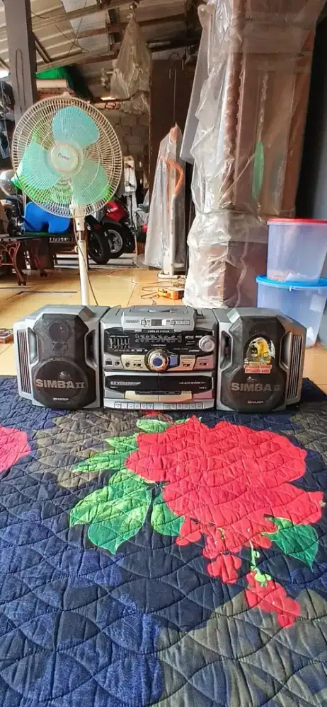 radio sharp simba 2 gx vcd 2300mp portable vidio stereo suara mantab