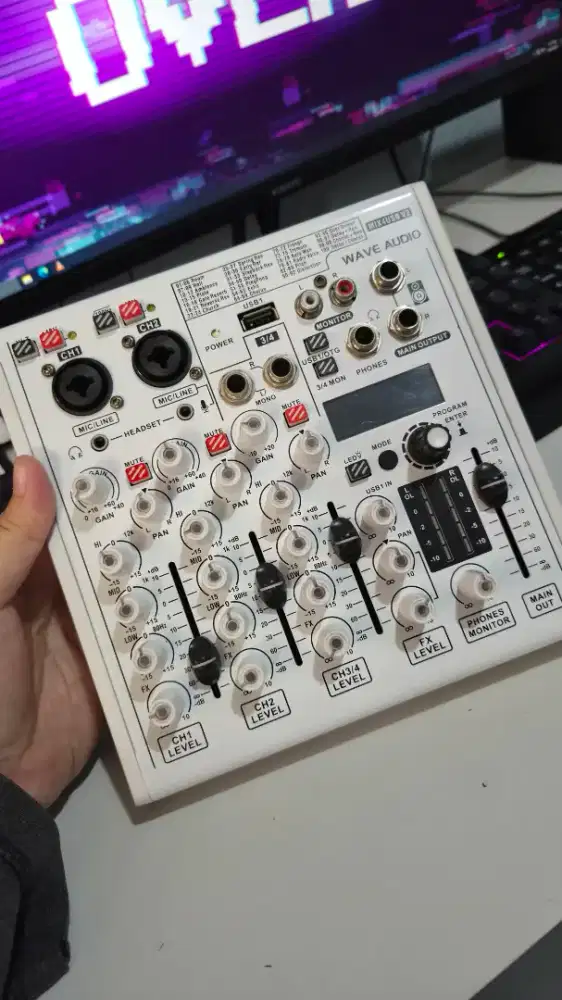Wave Mix 4 USB V2 Mixer Audio USB Soundcard
