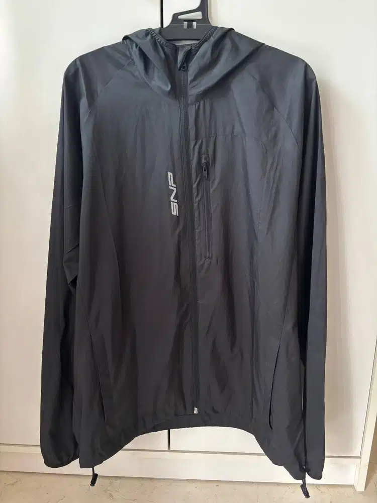 Jaket SNP Windbreaker - Black (Size S)