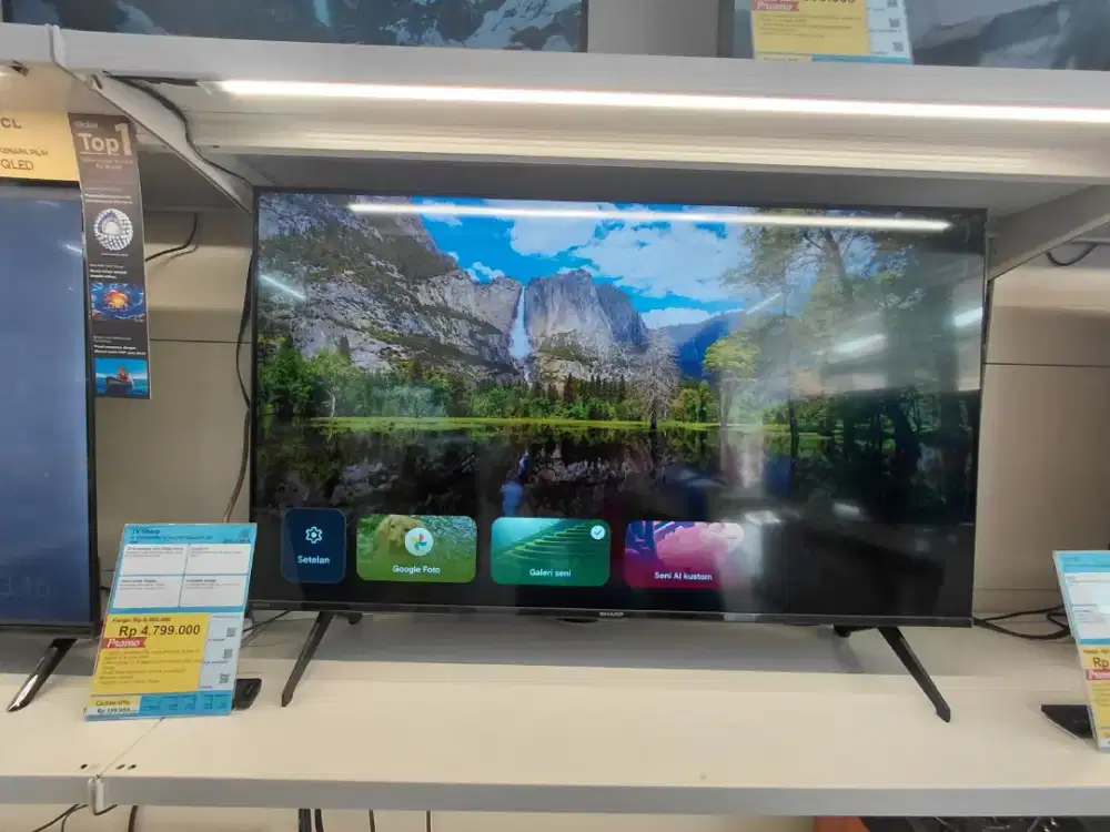 TV SHARP 43 Inch 4K Google TV 90 Watt