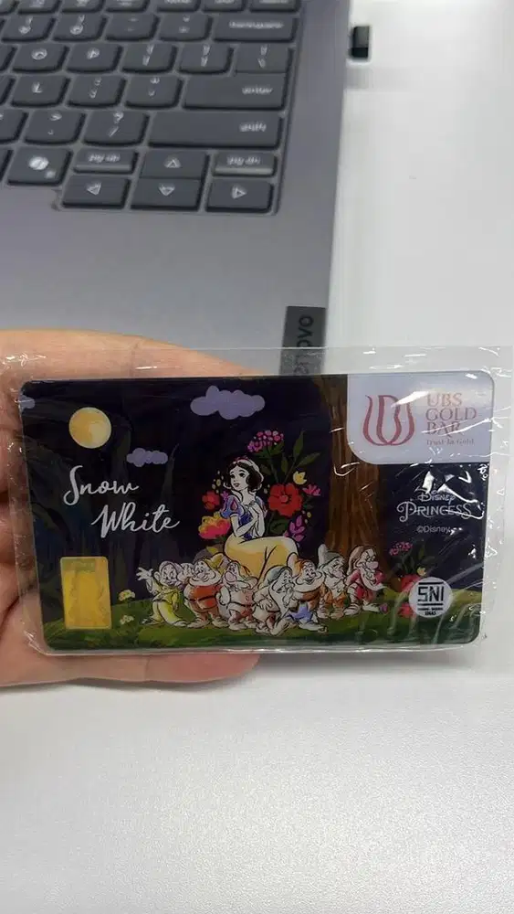 Jual cepat UBS Gold Logam Mulia Disney Princess Snow White 1 Gr