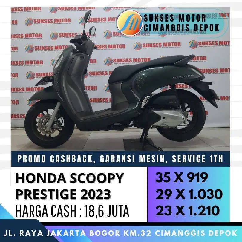 HONDA SCOOPY PRESTIGE 2023 CASH KREDIT DP HANYA 600
