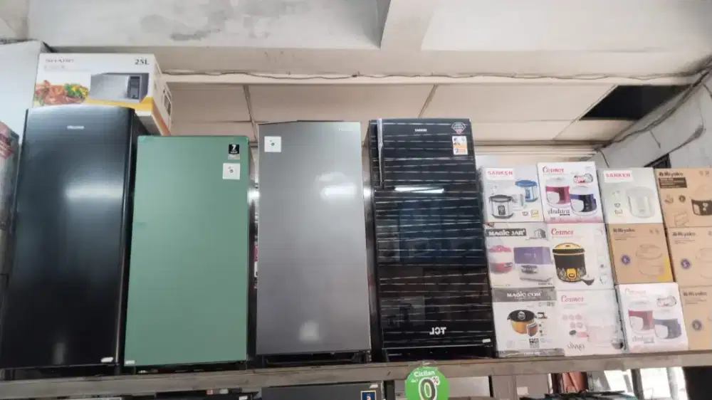 Kulkas 1 pintu TCL, panasonic, Hisense. Kredit murah Home Credit