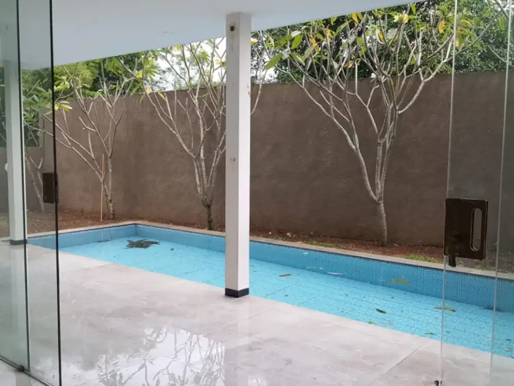 dalam cluster dengan kolam renang 7 menit ke pondok indah di pesanggrahan near bintaro jaya unfurnished
