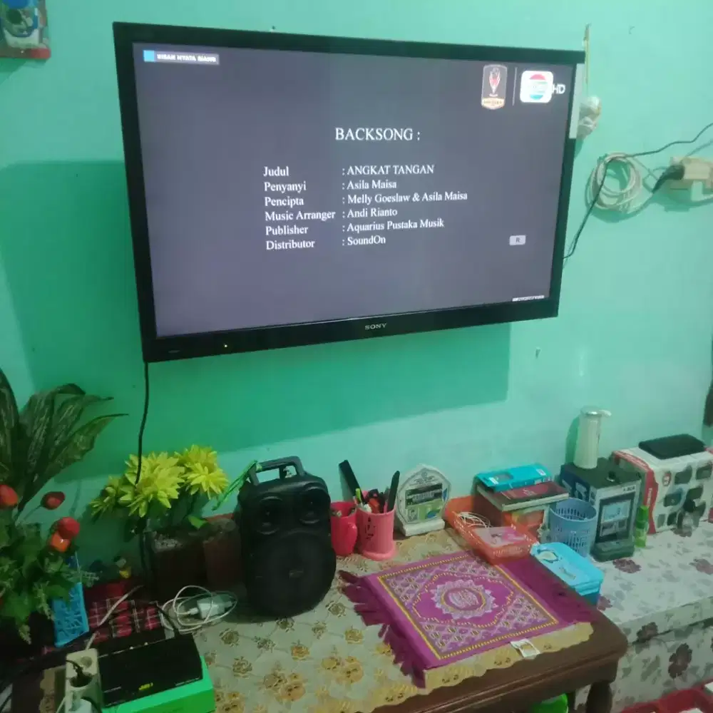 Jual tv merek Sony 43 inch normal mal pemakaian pribadi gambar bagus