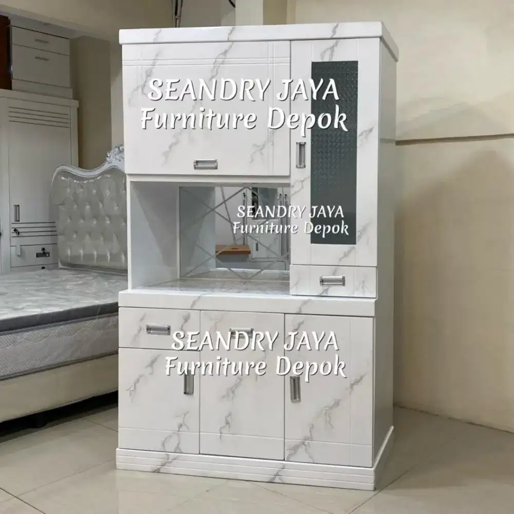 SEANDRY JAYA Furniture Depok/Lemari Sayur/Piring/Dapur/Kayu//HPL/Murah
