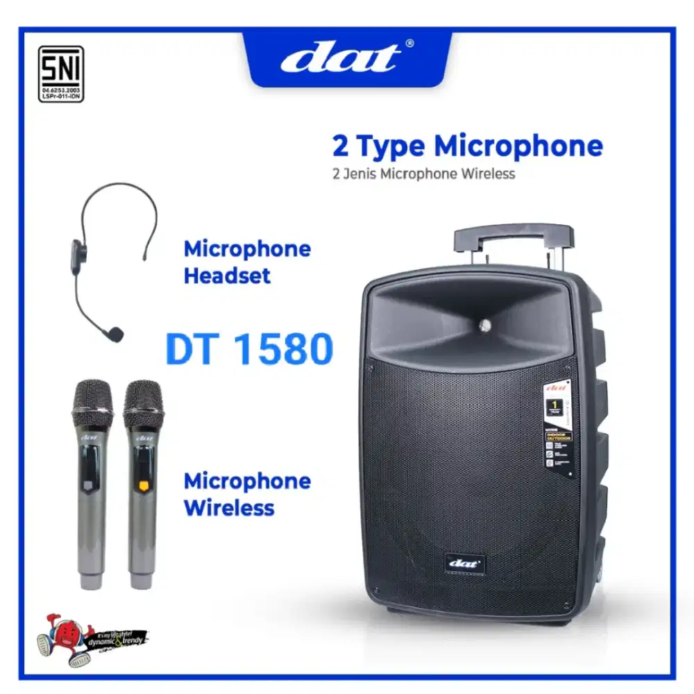 Spiker blutoth portable DT1580 15inc bas mantap