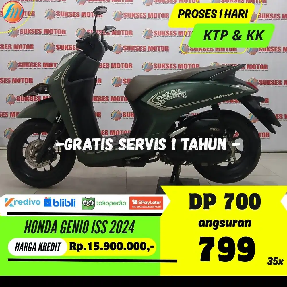 HONDA GENIO ISS 2024 KREDIT DP 700RB ANGSURAN SANGAT RINGAN BERGARANSI