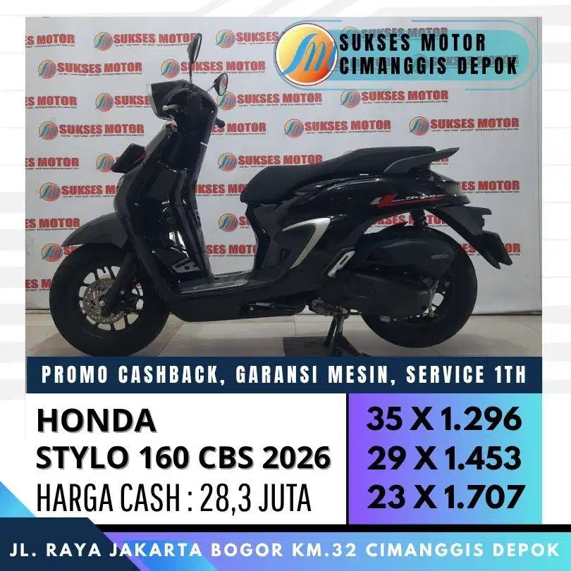 HONDA STYLO 160 CBS 2026 UNIT ISTIMEWA LIKE NEW PROMO POTONGAN DP300RB