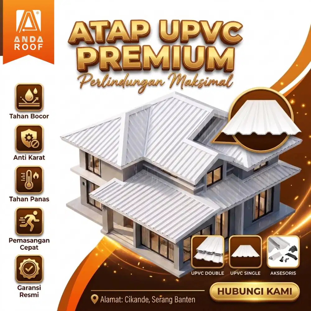 Atap Premium UPVC Double Layer