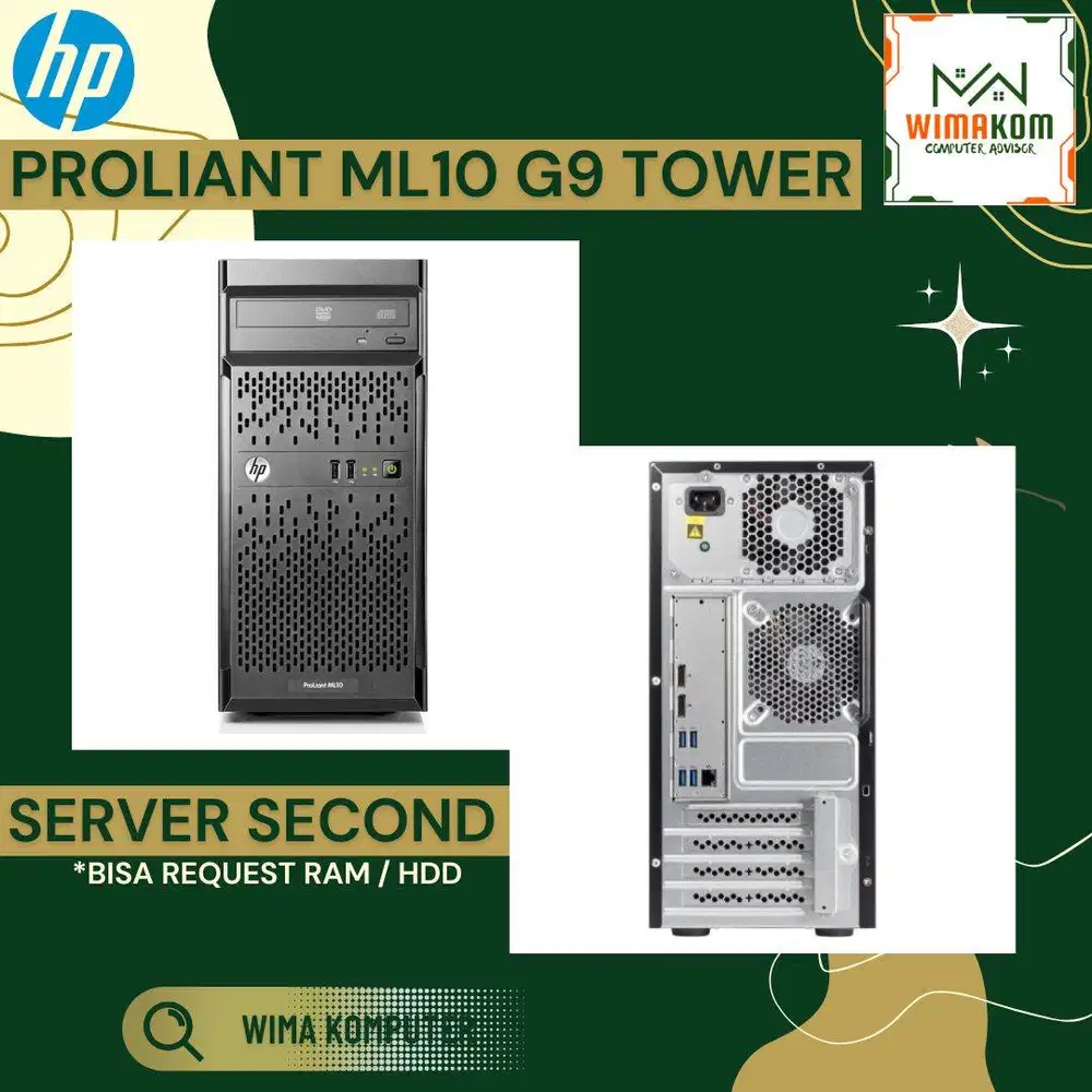SERVER ML10 G9 INTEL XEON E3-1225 V5 4 CORE RAM 8GB