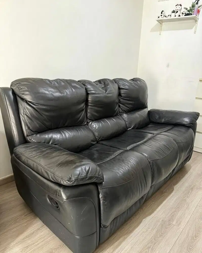 Sofa Recliner 3 Seater Casabel Full Leather Genuine ( KULIT ASLI )